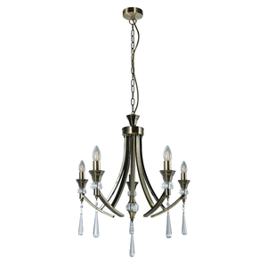 Sophia 5 Light Crystal Ceiling Light