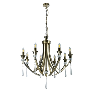 Sophia 8 Light Crystal Ceiling Light Antique